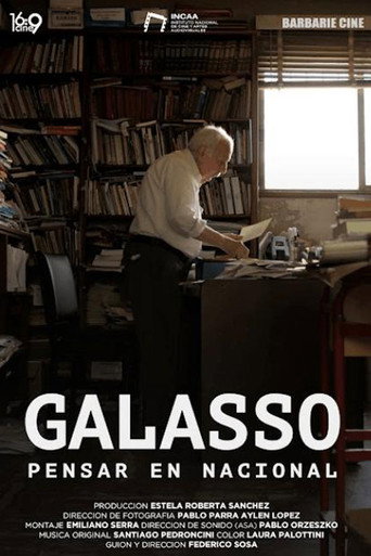 Póster de Galasso: Pensar en nacional