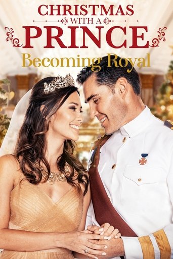 Póster de Navidad con un Príncipe. Entrando La boda Real