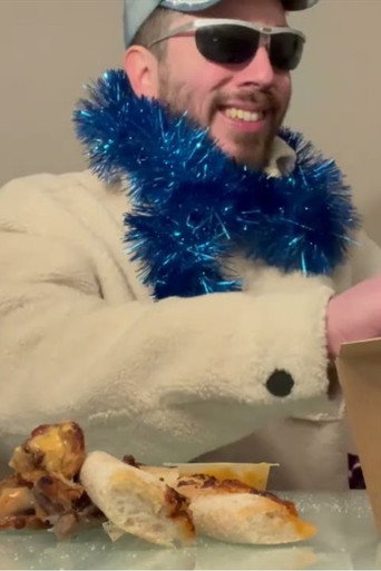 Póster de Il se saccage le bide à coups de pizzas et de chicken wings un soir de Noël.