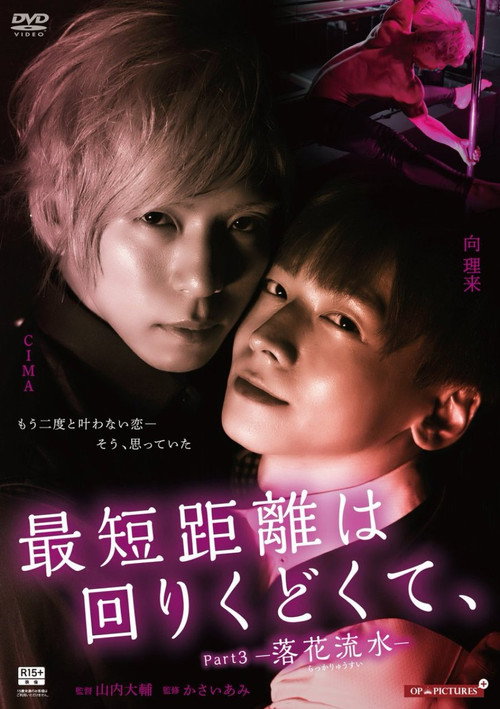 Póster de 最短距離は回りくどくて、落花流水