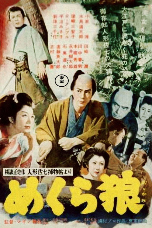 Póster de 人形佐七捕物帖 めくら狼