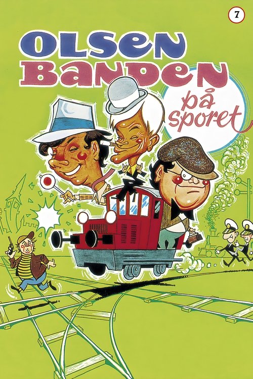 Póster de Olsen-banden på sporet