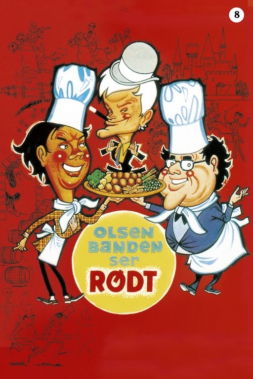 Póster de Olsen-banden ser rødt