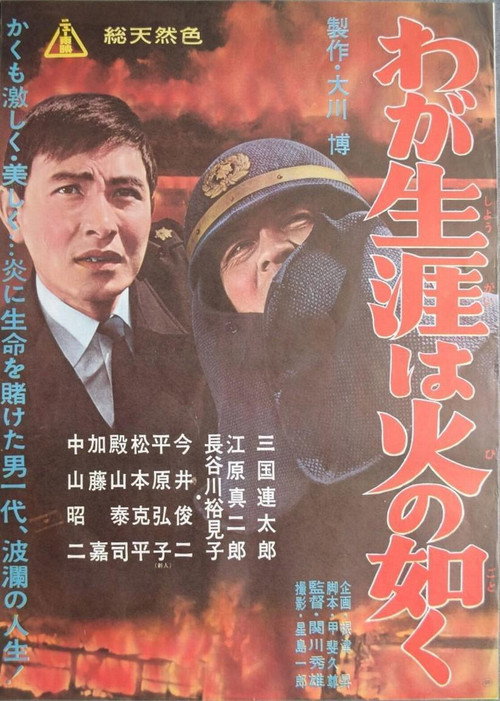 Póster de わが生涯は火の如く