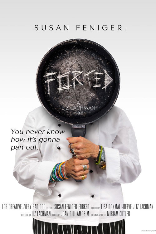 Póster de Susan Feniger. Forked