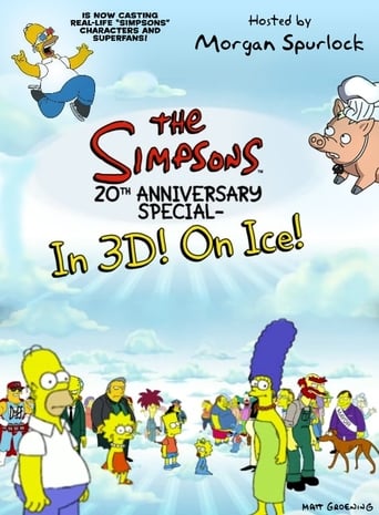 Póster de Los Simpson Especial 20 aniversario en 3D en el Hielo!