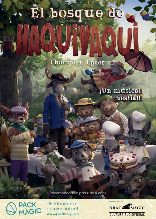 Póster de Dyrene i Hakkebakkeskogen
