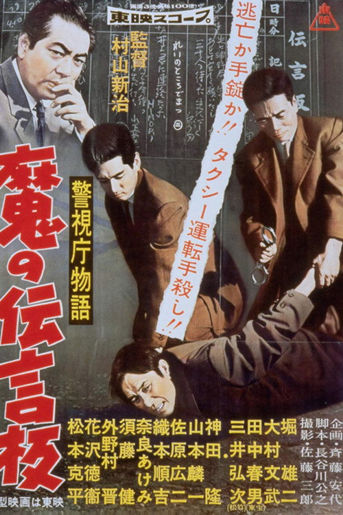 Póster de 警視庁物語　魔の伝言板