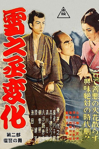 Póster de 雪之丞変化 第二部 復讐の舞
