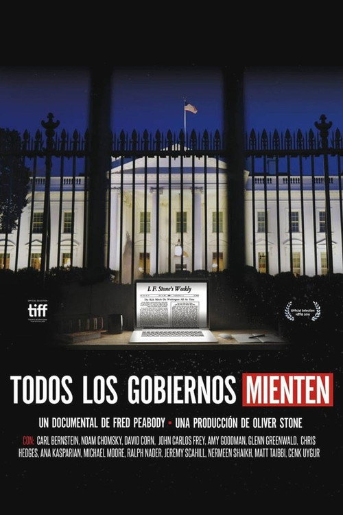 Póster de All Governments Lie: Truth, Deception, and the Spirit of I.F. Stone
