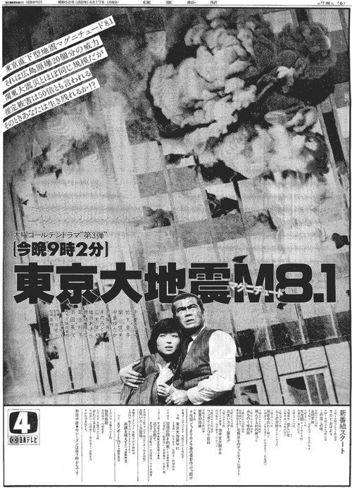 Póster de 東京大地震マグニチュード8.1