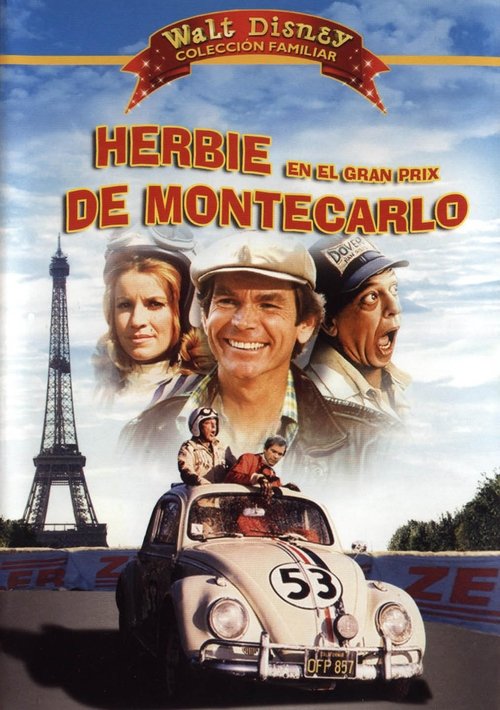 Póster de Herbie en el Grand Prix de Montecarlo