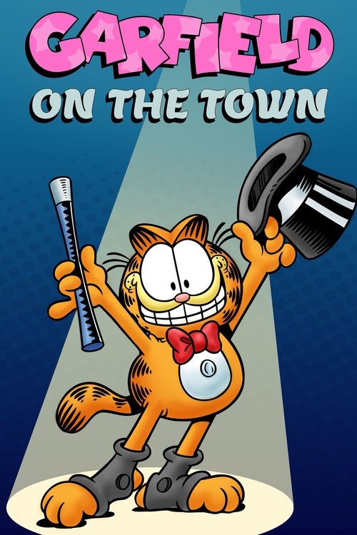 Póster de Garfield en la ciudad