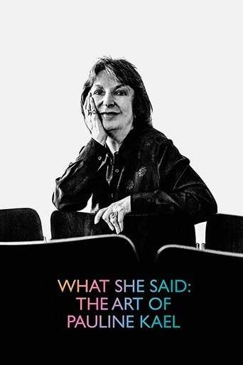Póster de What She Said: The Art of Pauline Kael