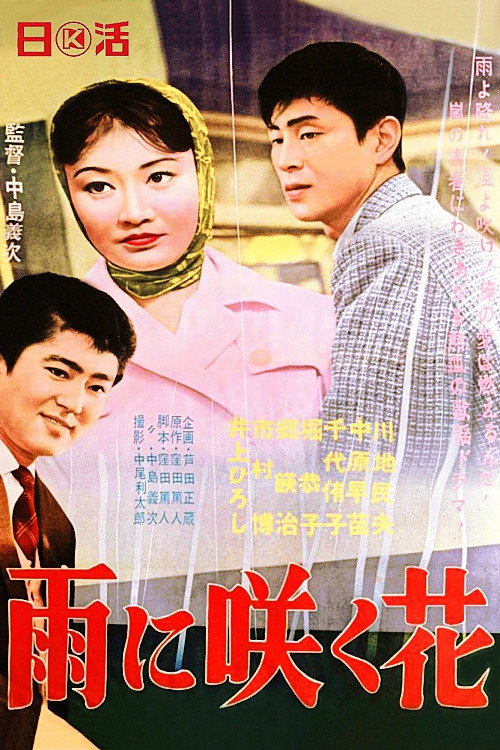 Póster de 雨に咲く花