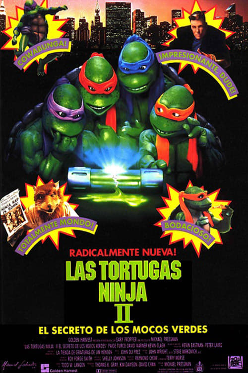 Póster de Las Tortugas Ninja II: El Secreto del Ooze