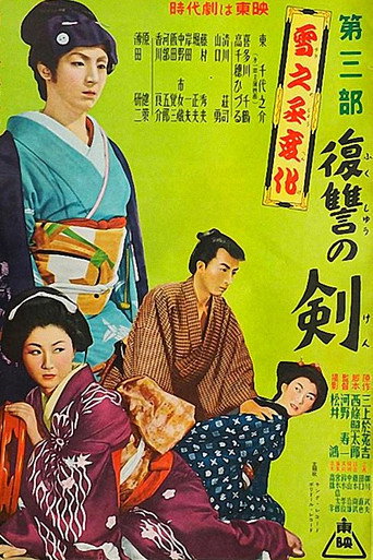 Póster de 雪之丞変化 第三部 復讐の剣