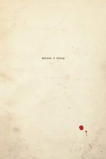 Póster de Before I Sleep