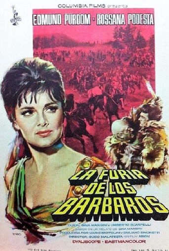 Póster de La furia dei barbari