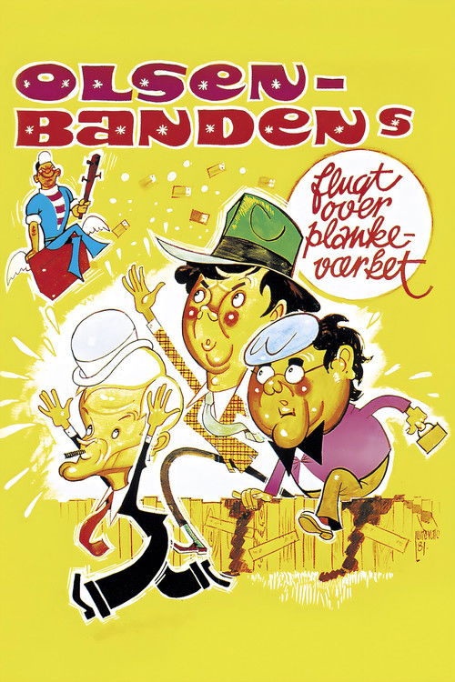Póster de Olsen-bandens flugt over plankeværket