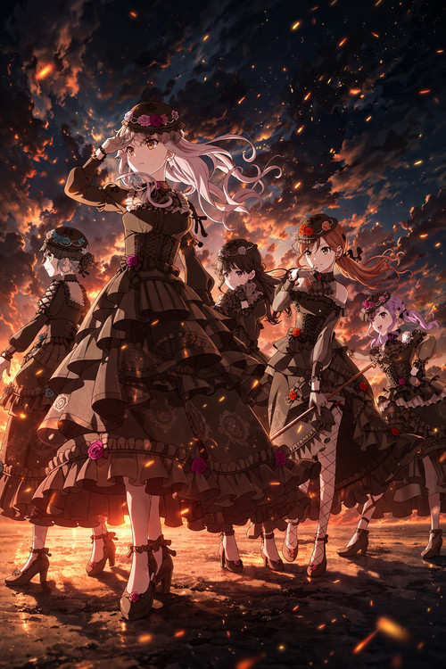 Póster de Roselia「Stille Nacht, Rosen Nacht」上海追加公演