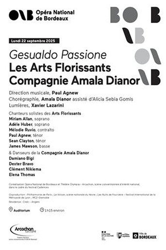 Póster de Amala Dianor et Les Arts Florissants : Gesualdo Passione Nuits de Fourvière 2026