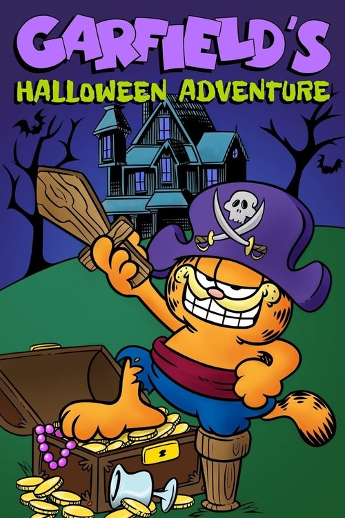 Póster de Aventura de Garfield en Halloween