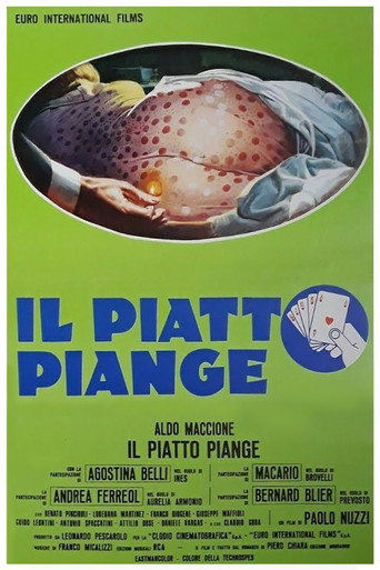 Póster de Il piatto piange