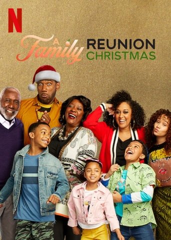 Póster de Reunión familiar navideña