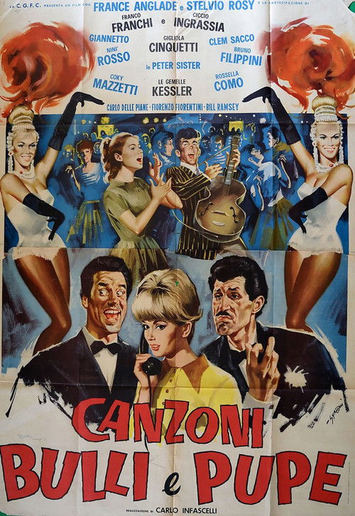 Póster de Canzoni, bulli e pupe