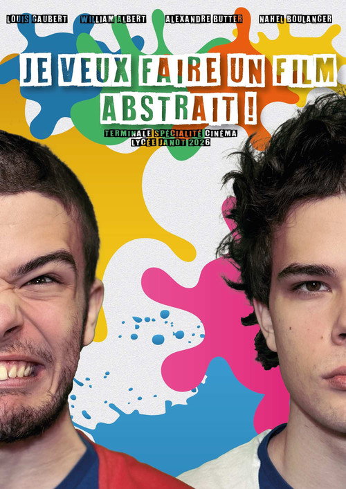Póster de JE VEUX FAIRE UN FILM ABSTRAIT !