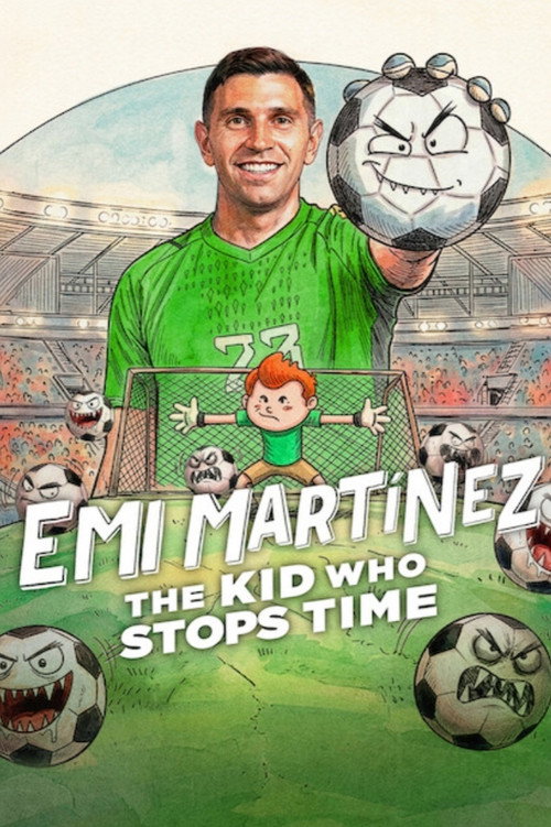 Póster de Dibu Martínez: El pibe que ataja el tiempo