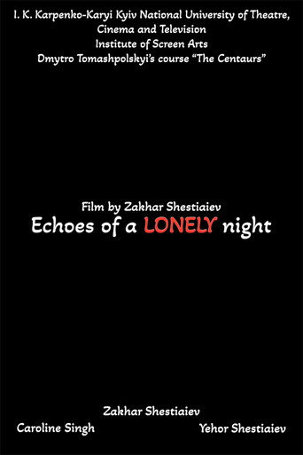 Póster de Echoes of a LONELY night