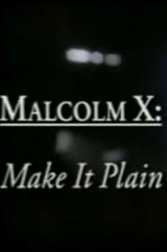 Póster de Malcolm X: Make It Plain