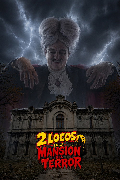 Póster de 2 locos en la mansión del terror