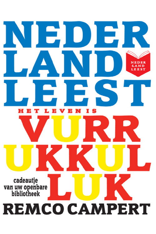 Póster de Nederland leest Het Leven is Vurrukkulluk van Remco Campert