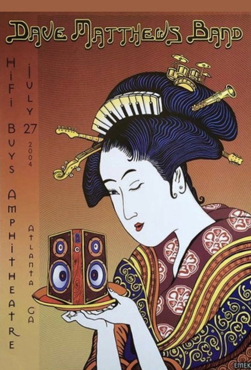 Póster de Dave Matthews Band: HiFi Buys Amphitheatre - Atlanta, GA - 7/27/04
