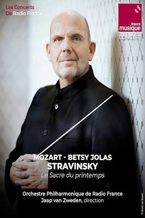 Póster de Jaap van Zweden dirige Mozart, Stravinsky et Betsy Jolas