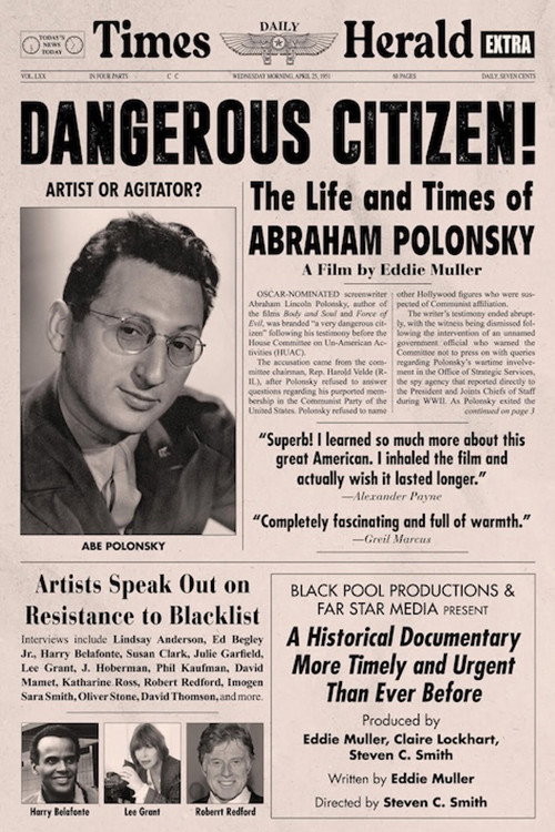 Póster de Dangerous Citizen: The Life and Times of Abraham Polonsky
