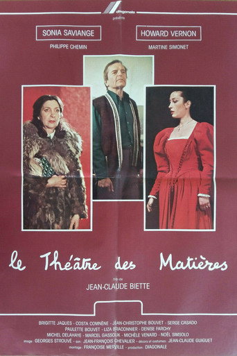 Póster de Le Théâtre des matières