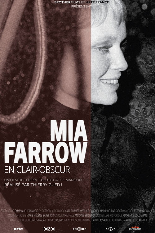 Póster de Mia Farrow, en clair-obscur