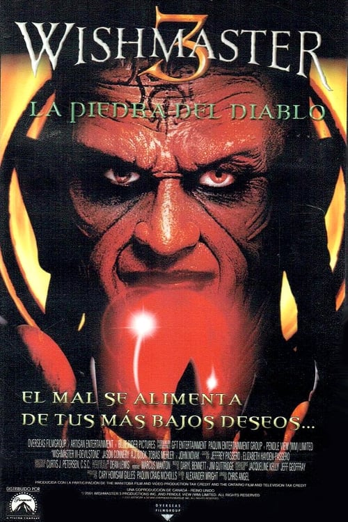 Póster de Wishmaster 3: La piedra del diablo
