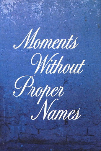 Póster de Moments without Proper Names