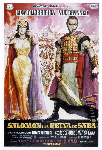 Póster de Salomón y la reina de Saba