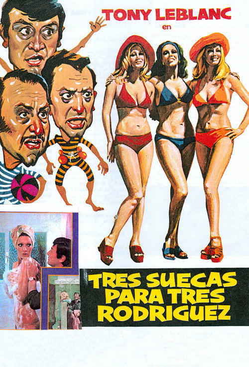Póster de Tres suecas para tres Rodríguez