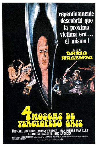 Póster de 4 mosche di velluto grigio
