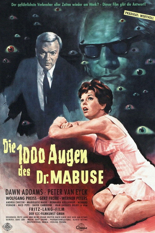 Póster de Die 1000 Augen des Dr. Mabuse