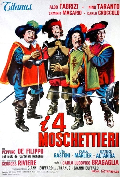 Póster de I 4 moschettieri