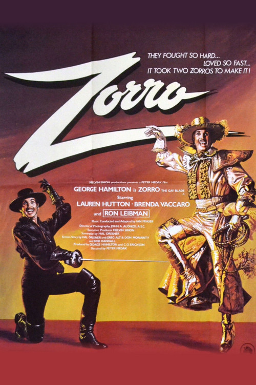 Póster de Zorro, The Gay Blade
