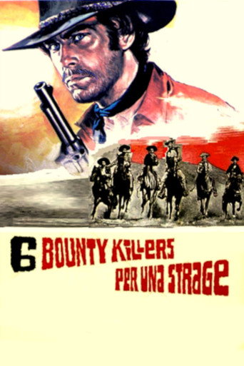 Póster de Sei bounty killers per una strage